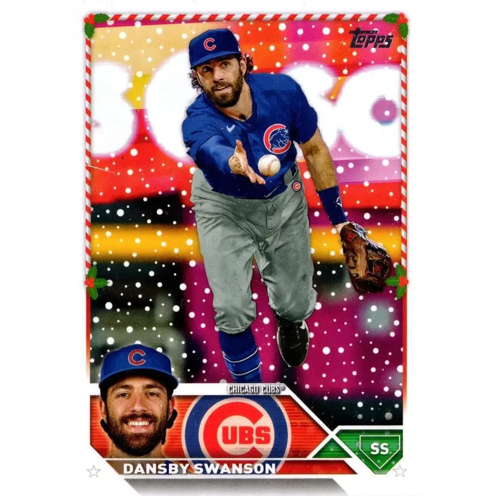 2023 Topps Holiday Dansby Swanson H190 Chicago Cubs
